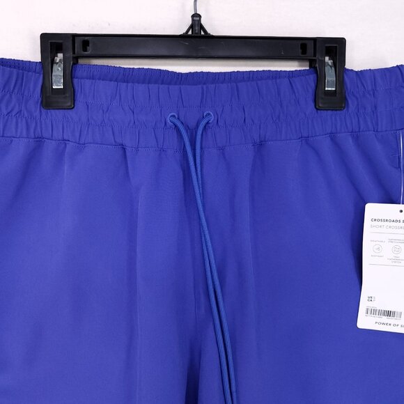 Athleta Crossroads Shorts Women Size Small Purple Drawstring Pockets Athleisure - Picture 3 of 12